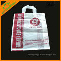 Plastic tote bag with printing logo